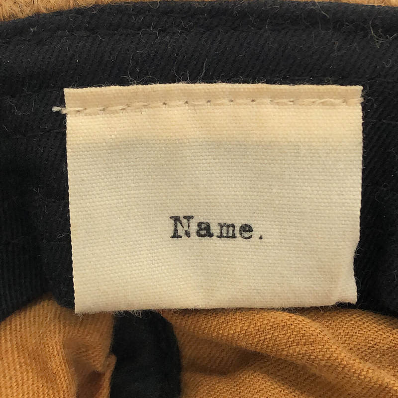 Name. / ネーム POODLE MELTON CAP プードル メルトン キャップ