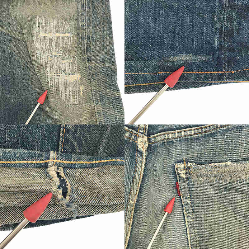 LEVI'S / リーバイス 1960s～ VINTAGE 501 BIG E 不均等V 刻印4 Vステッチ 足長R シングルステッチ ヴィンテージ セルビッチ デニム パンツ