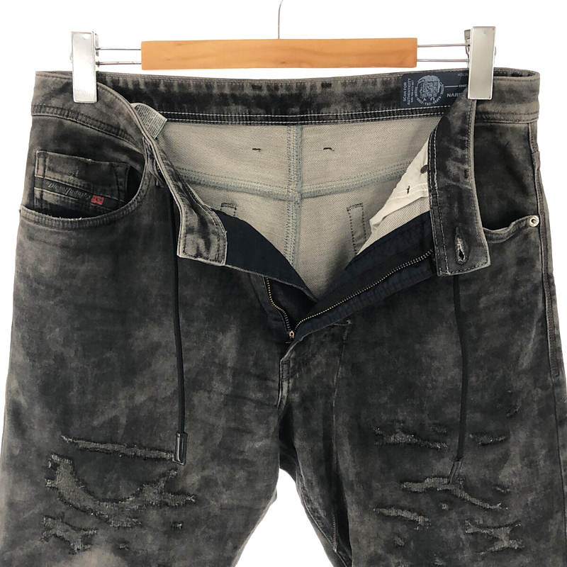 DIESEL / ディーゼル NARROT CB NE ストレッチ ダメージ加工 ジョグ デニム パンツ