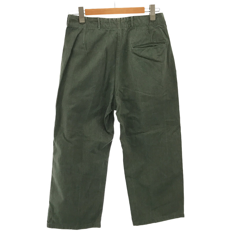 VINTAGE / ヴィンテージ 古着 1960s～ FRISTADS SWEDISH ARMY PRISONER PANTS スウェーデン軍 サスペンダー タック プリズナーパンツ 囚人