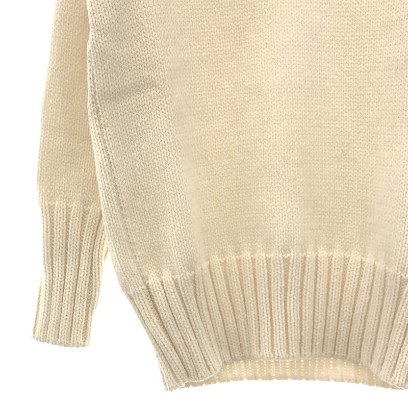 その他 Vネック 切替 ウール ニット プルオーバー セーター