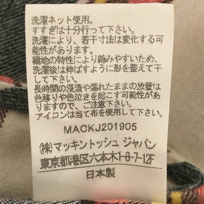 Traditional Weatherwear / トラディショナルウェザーウェア BIG TUCK-UP N/C SHT コットン フランネル タータンチェック ビッグ タック ノーカラー シャツ