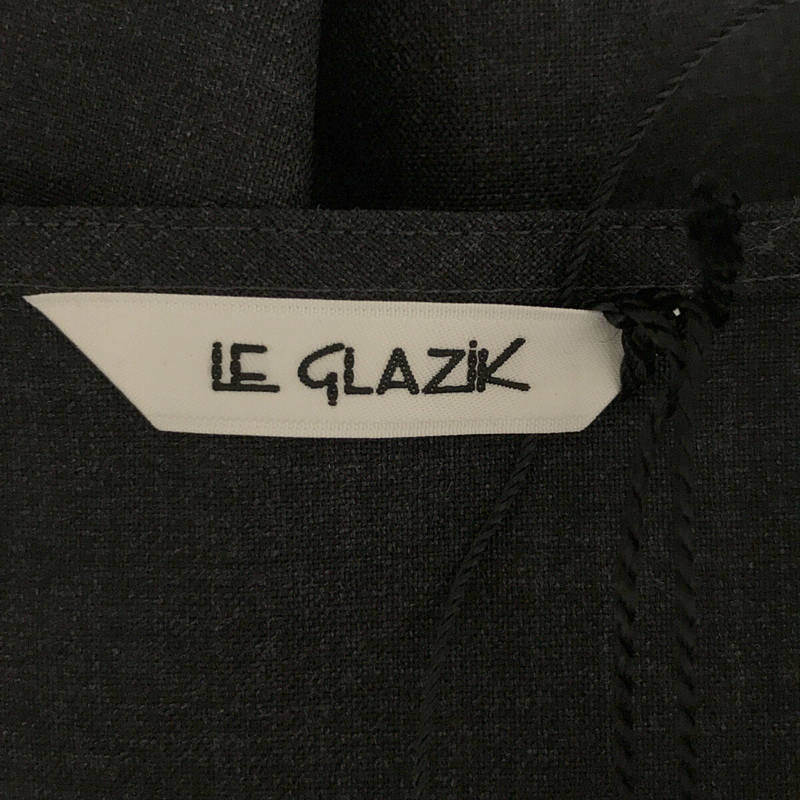 le glazik / ルグラジック TRANSHOLDING社 コラボ ウール ノースリーブ ギャザー ロング ワンピース