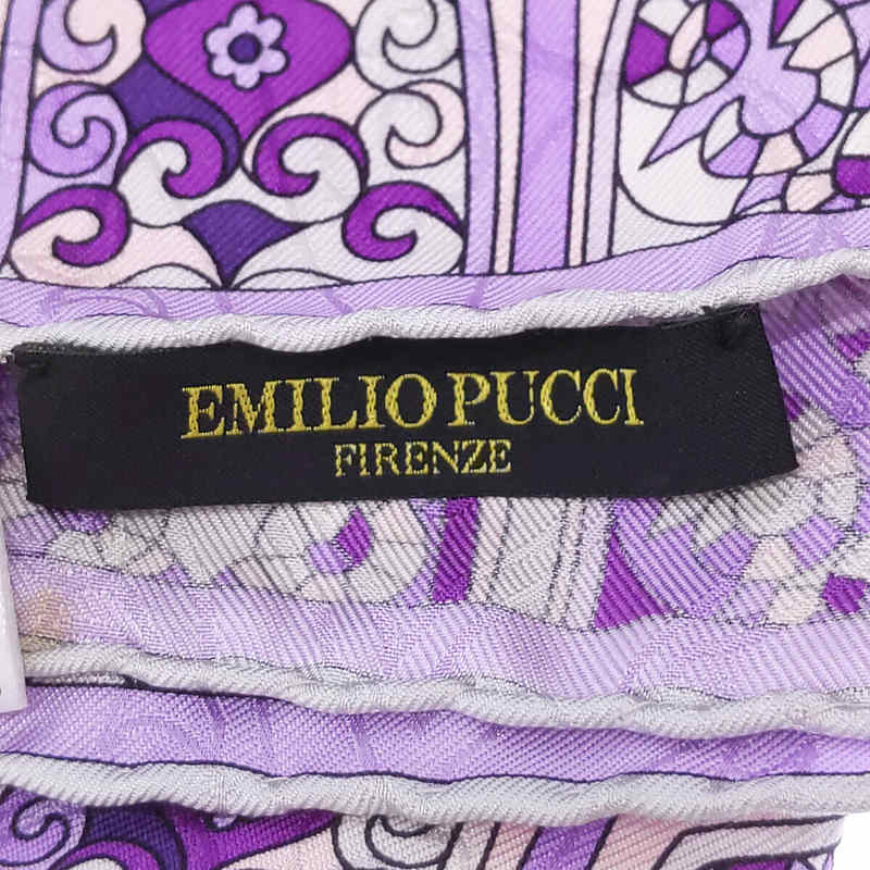 EMILIO PUCCI / エミリオプッチ ボタニカル ステンドグラス 柄 シルク スカーフ