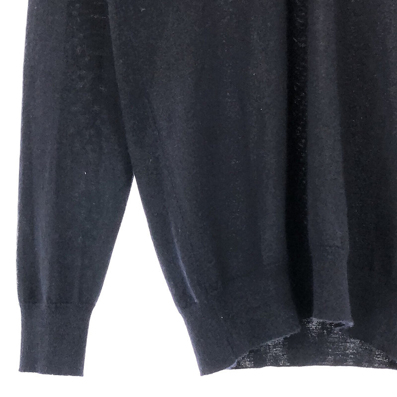 JOHN SMEDLEY / ジョンスメドレー 英国製 カシミヤ シルク ハイゲージ Vネック ニット セーター
