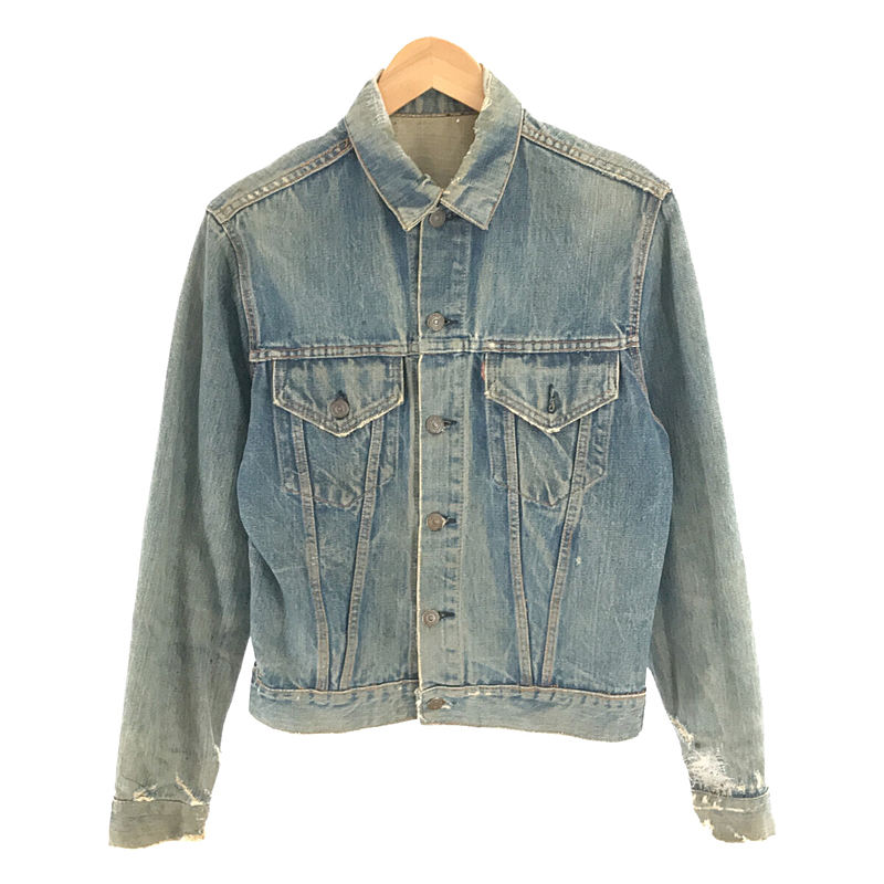 1960s～ Vintage 557 70505 移行期 BigE Denim Jacket オレンジ 2本ステッチ ヴィンテージ トラッカー  デニム ジャケット