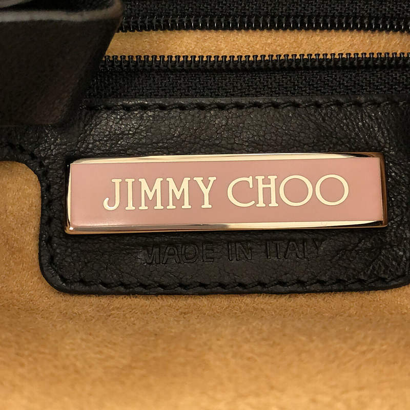 スター スタッズ レオパード スエード レザー ハンドバッグ 保存袋有JIMMY CHOO / ジミーチュウ