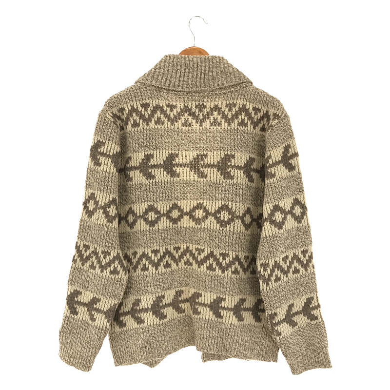 PENDLETON / ペンドルトン 70s VINTAGE ヴィンテージ USA製 Outdoor Man ウール ボタンレス ショール カラー ノルディック ニット カーディガン