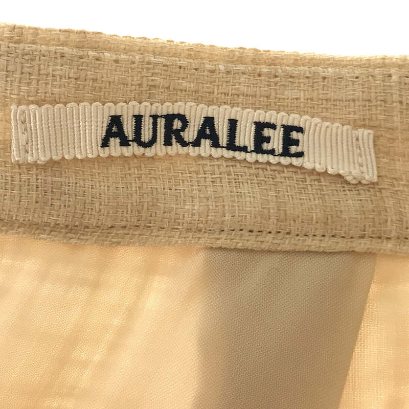 AURALEE / オーラリー LINEN DOUBLE FACE FRINGE SKIRT リネン ダブルフェイス フリンジ ロング スカート