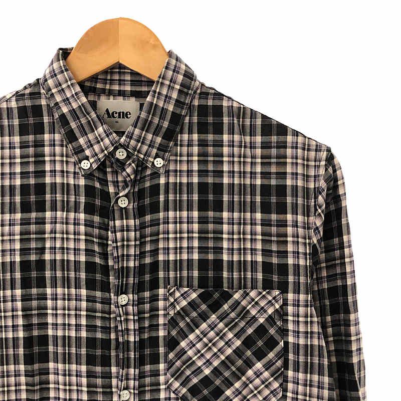 Acne / アクネ POP CLASSICS CHECK SHIRT コットン チェック ボタンダウン シャツ