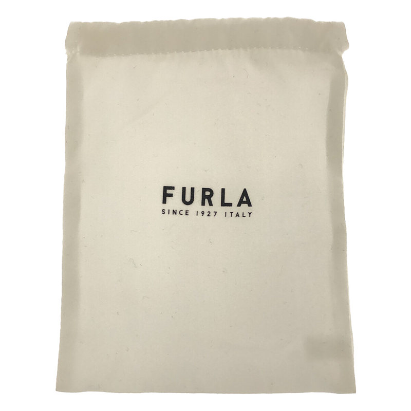 FURLA / フルラ レザー コンパクト ウォレット 三つ折り 財布 箱・保存袋有