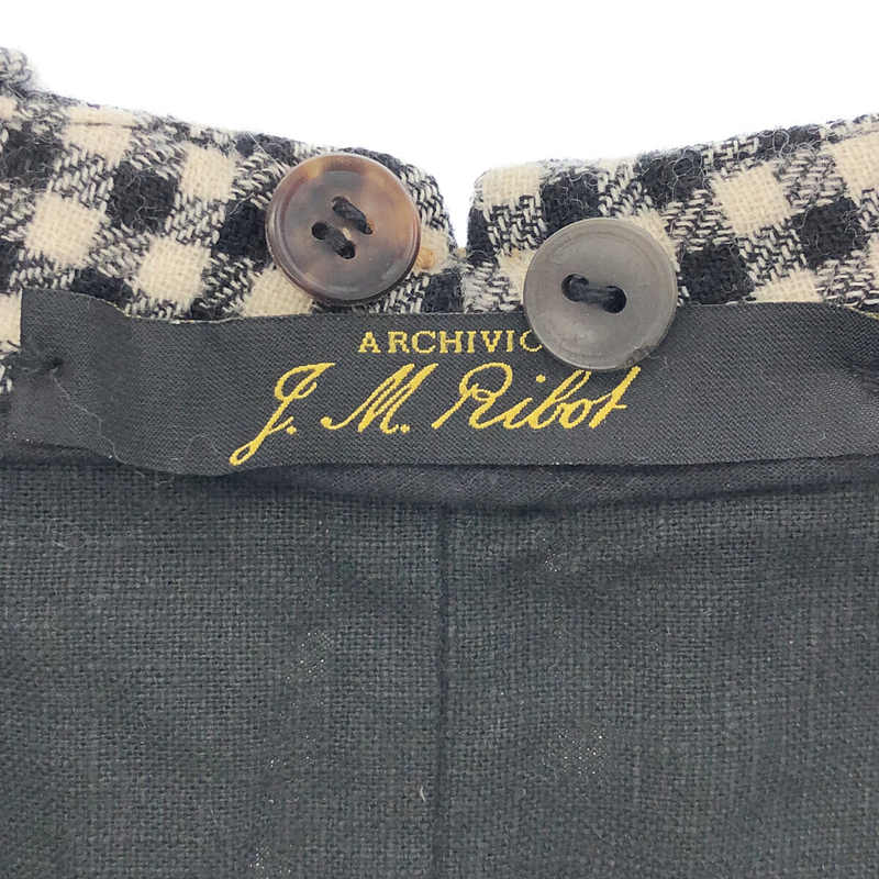 ARCHIVIO J.M.Ribot / アルキビオジェイエムリボット Slin Pant Vintage Wool スリムパンツ