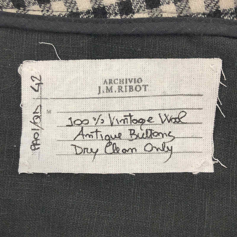 ARCHIVIO J.M.Ribot / アルキビオジェイエムリボット Slin Pant Vintage Wool スリムパンツ