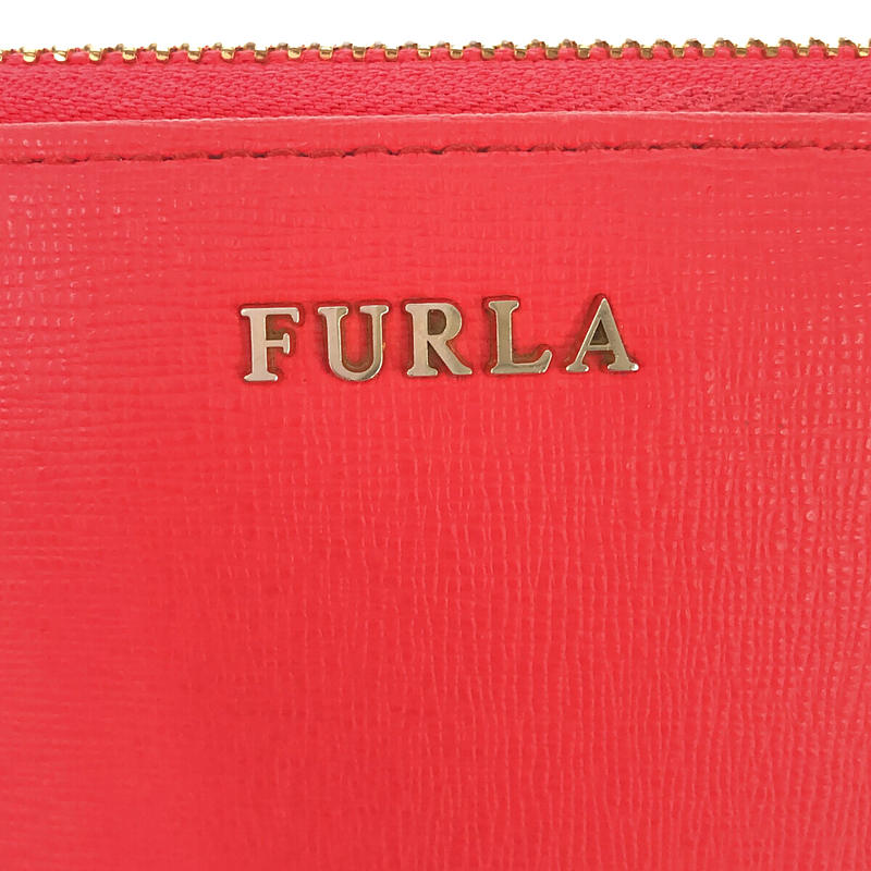 FURLA / フルラ ラウンドファスナー レザー ウォレット 長財布 箱・保存袋有