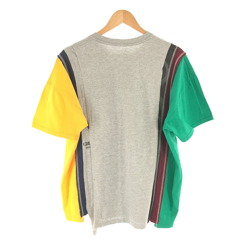 Rebuild by needles リビルドバイニードルス ND Rebild 7Cuts Solid S/S 再構築 ソリッド カットソー 半袖Tシャツ ネイビー