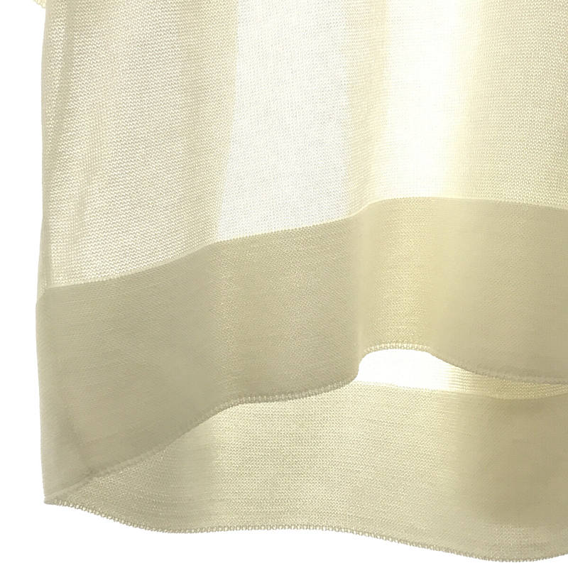 SUPPORT SURFACE / サポートサーフェス コットンブレンド シースルー プルオーバー トップス