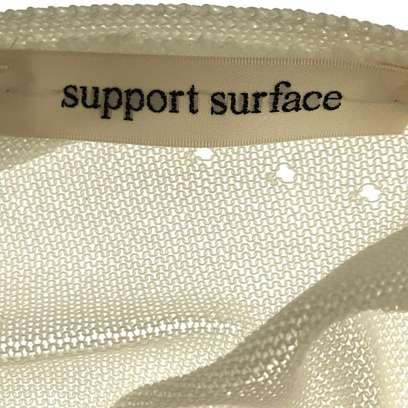 SUPPORT SURFACE / サポートサーフェス コットンブレンド シースルー プルオーバー トップス