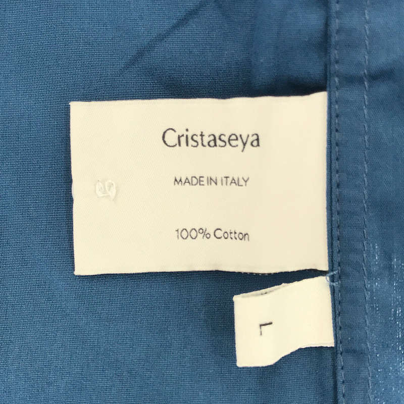 Cristaseya / クリスタセヤ LIGHT COTTON PYJAMA SHIRT マオカラー パジャマシャツ