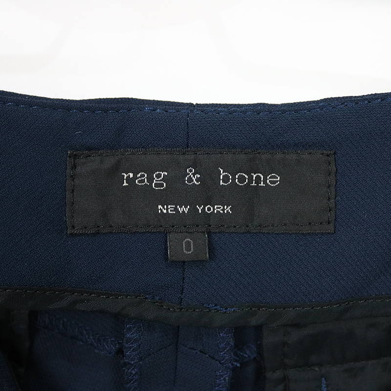 rag & bone / ラグアンドボーン ベルト付きレザー切替ショートパンツ