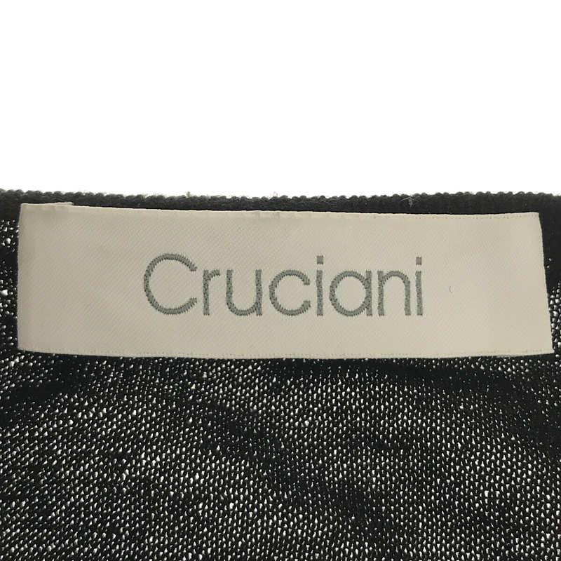 Cruciani / クルチアーニ イタリア製 カシミヤ シルク ハイゲージ クルーネック ニット カーディガン