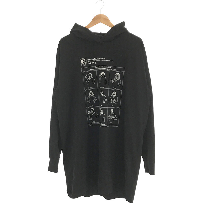 2021AW Print hoodie onepiece S52CT0651 プリント カットソー ワンピース フーディ