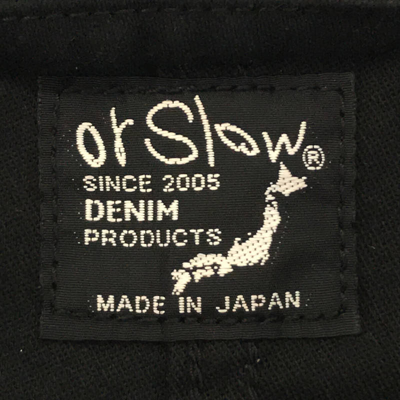 orslow / オアスロウ ブラック モールスキン カバーオール ジャケット