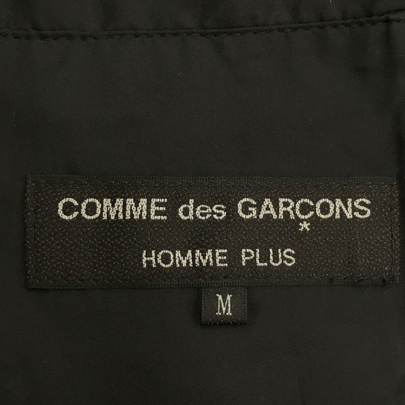 COMME des GARCONS HOMME PLUS / コムデギャルソンオムプリュス 花柄ヘム ドッキング フェイクレザー ライダースジャケット