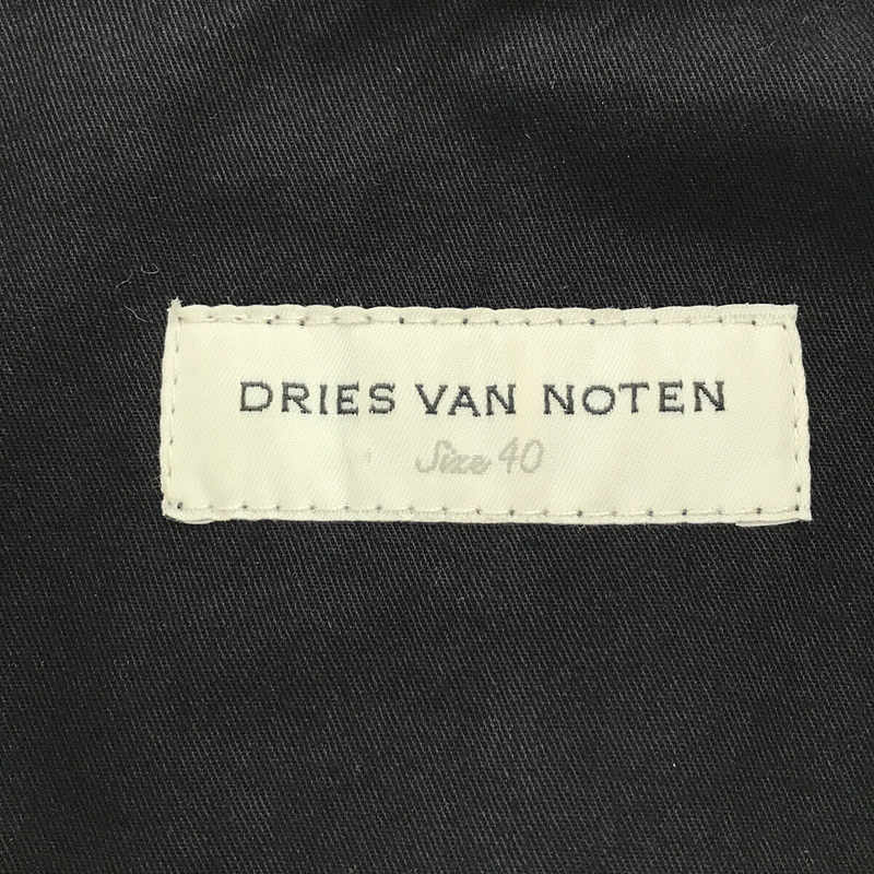 DRIES VAN NOTEN / ドリスヴァンノッテン コットン 4ポケット オープンカラー シングル ジャケット