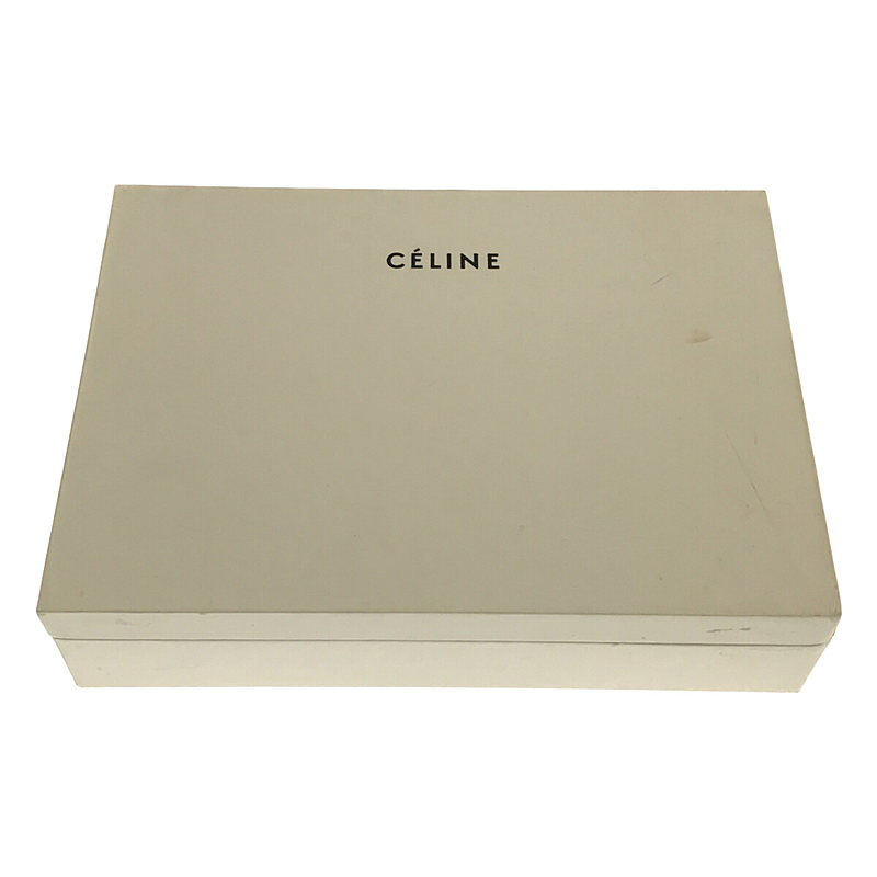 CELINE / セリーヌ 金箔プリント ラウンドファスナーウォレット 長財布 箱付き