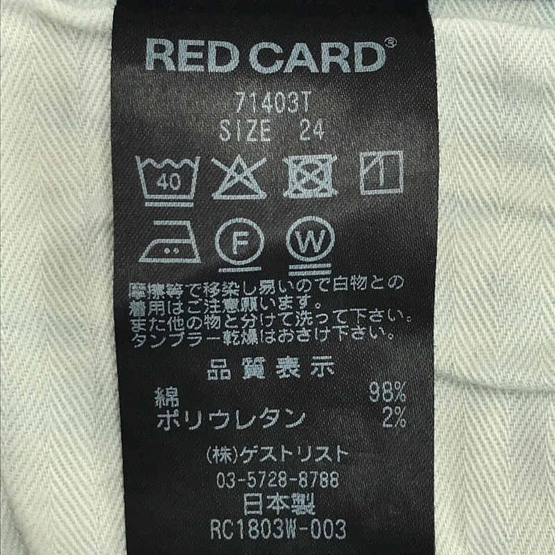 RED CARD / レッドカード Anniversary Tapered デニム パンツ