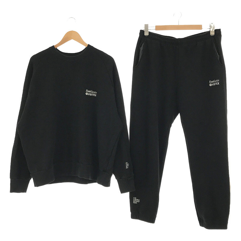 セットアップ VIBTEX SWEAT CREW NECK PULLOVER スウェット プルオーバー / SWEAT PANT イージー パンツ