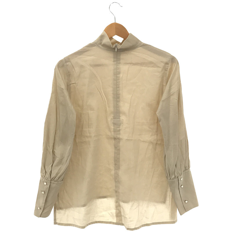 foufou / フーフー high neck dress shirts  ハイネック ドレスシャツ コットン スタンドカラー