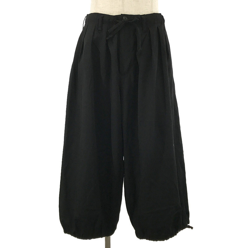 Balloon Pants Wrinkled Gabardine  ウールギャバ バルーン パンツ