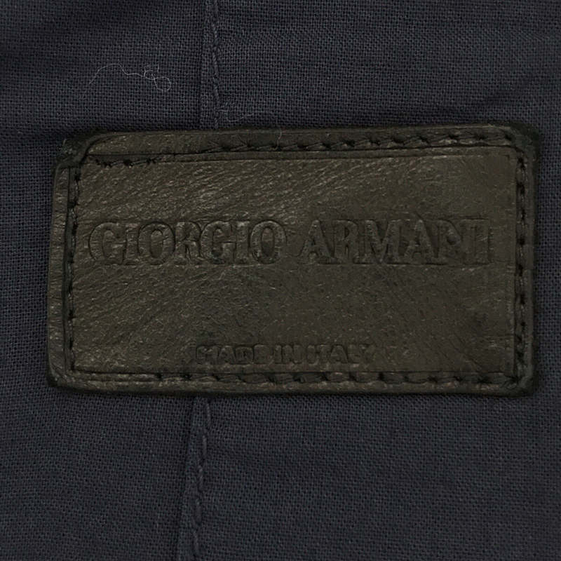 GIORGIO ARMANI / ジョルジオアルマーニ イタリア製 リネン サイド アジャスター ショート パンツ