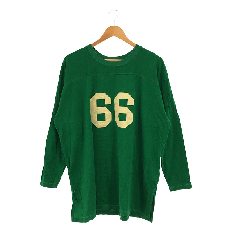 返品交換roku6 ロクRAYON COTTON FOOT BALL T フットボールT カットソー(長袖/七分)