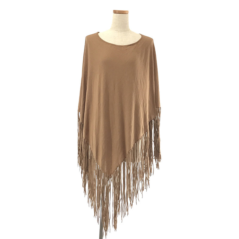 2020SS 【 GOOD GRIEF / グッドグリーフ 】 Knit Fringe Poncho ニット ...