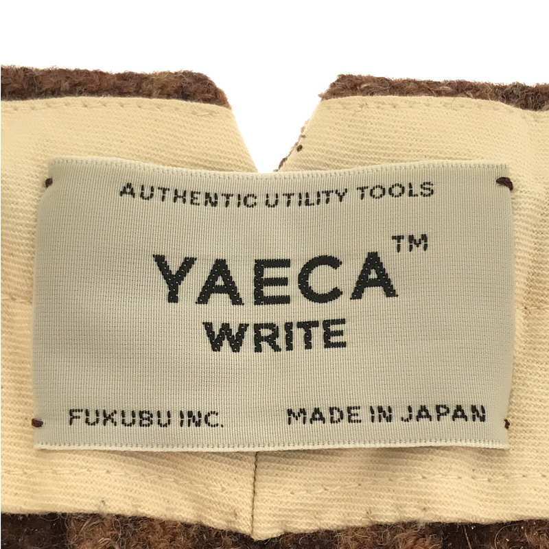 YAECA WRITE / ヤエカライト gun check pants ガン チェック ウール パンツ