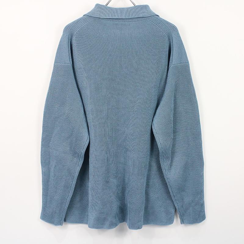 AURALEE / オーラリー FLAT YARN RIB KNIT CARDIGAN リブニットカーディガン