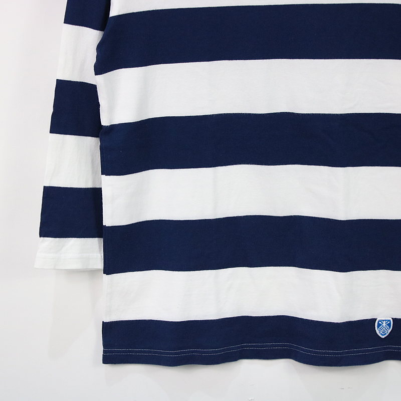 ORCIVAL / オーチバル BOAT NECK 3/4 SLEEVE T-SHIRT  ボートネック ワイドボーダーカットソー