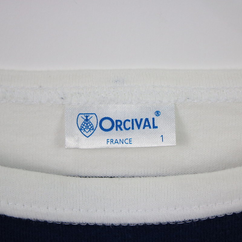 ORCIVAL / オーチバル BOAT NECK 3/4 SLEEVE T-SHIRT  ボートネック ワイドボーダーカットソー