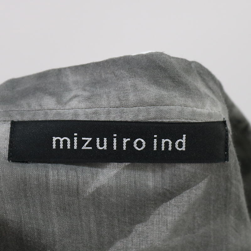 mizuiroind / ミズイロインド ピグメントダイロングシャツワンピース