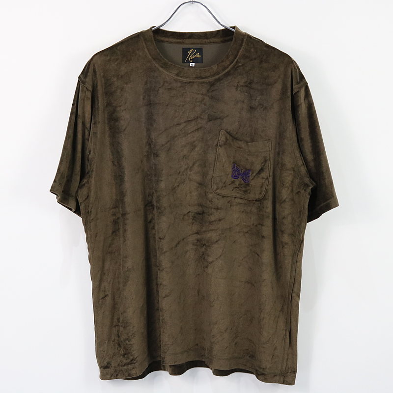 Papillion Emb. Pocket Tee ポケット Tシャツ ベロア