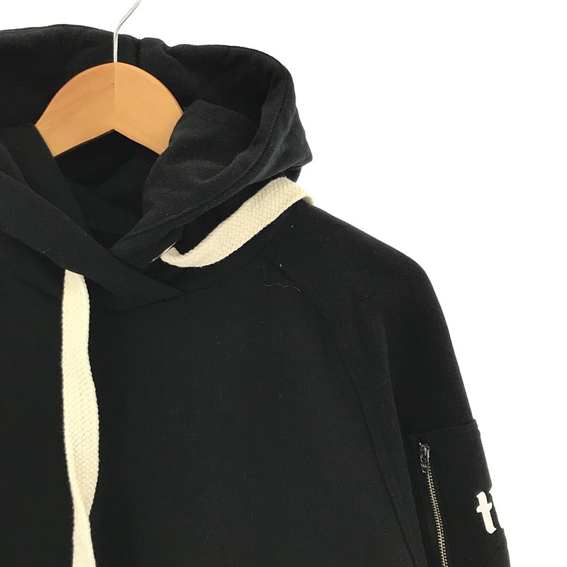 sweat parka logo コットン ロゴ プリント プルオーバー スウェット パーカーThomas magpie / トーマスマグパイ