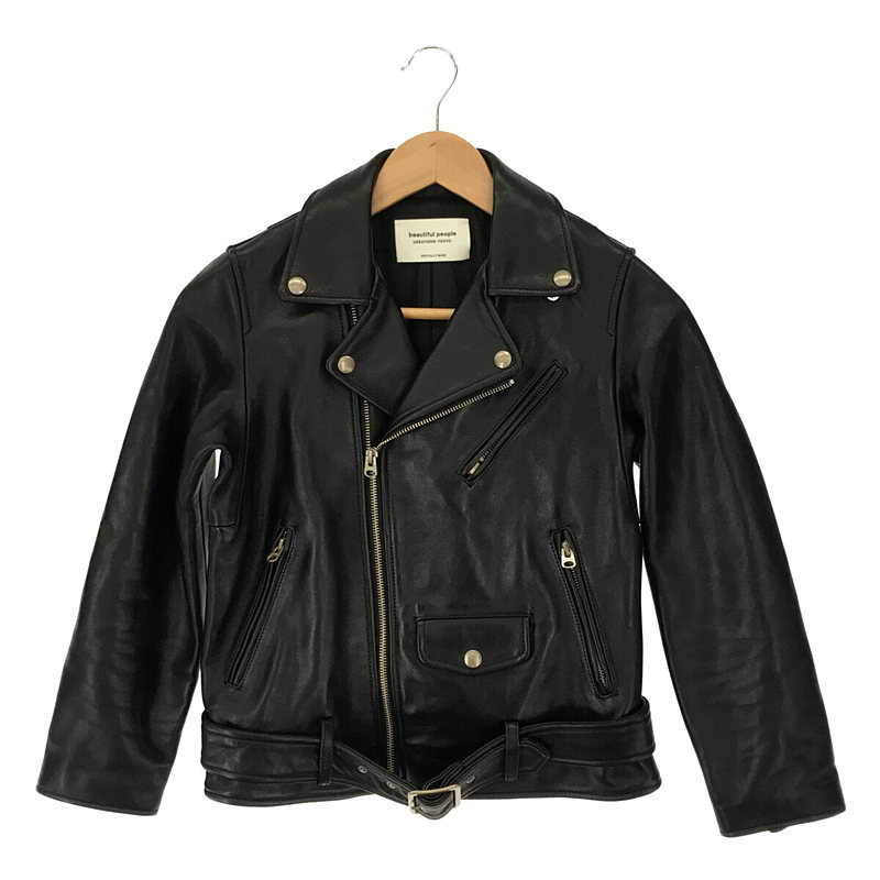 vintage leather riders jacket ラム レザー ヴィンテージ 加工 レザー ダブル ライダース ジャケット