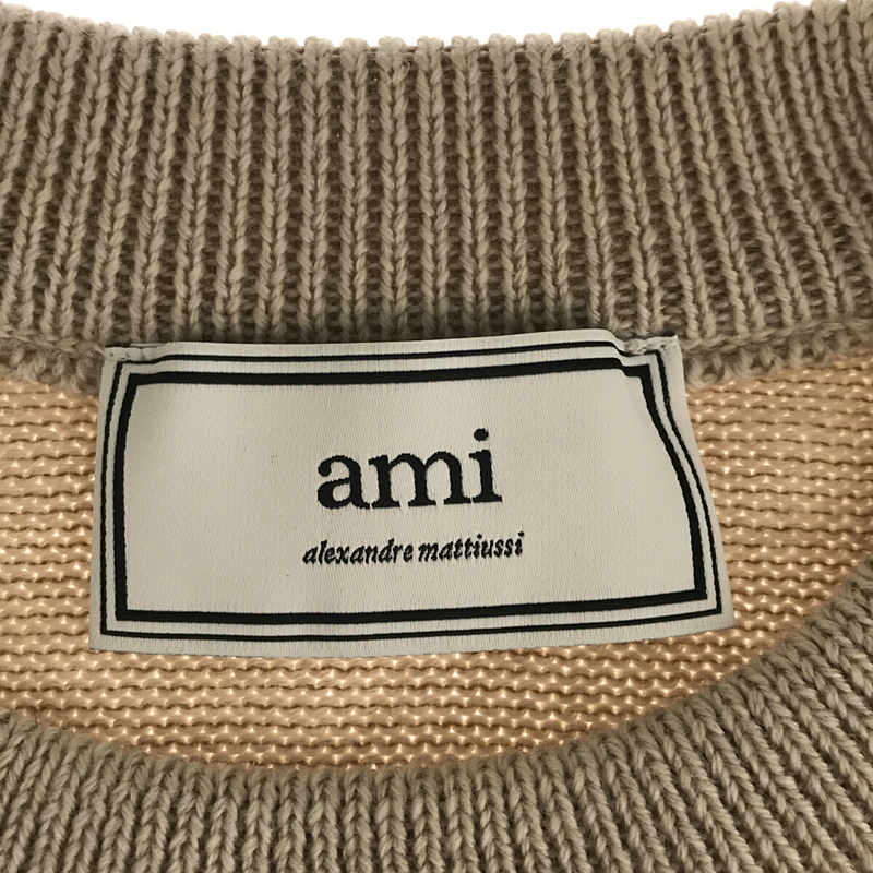 AMI Alexandre Mattiussi / アミ・アレクサンドルマテュッシ Ami De Cœur セーター ロゴニット off white