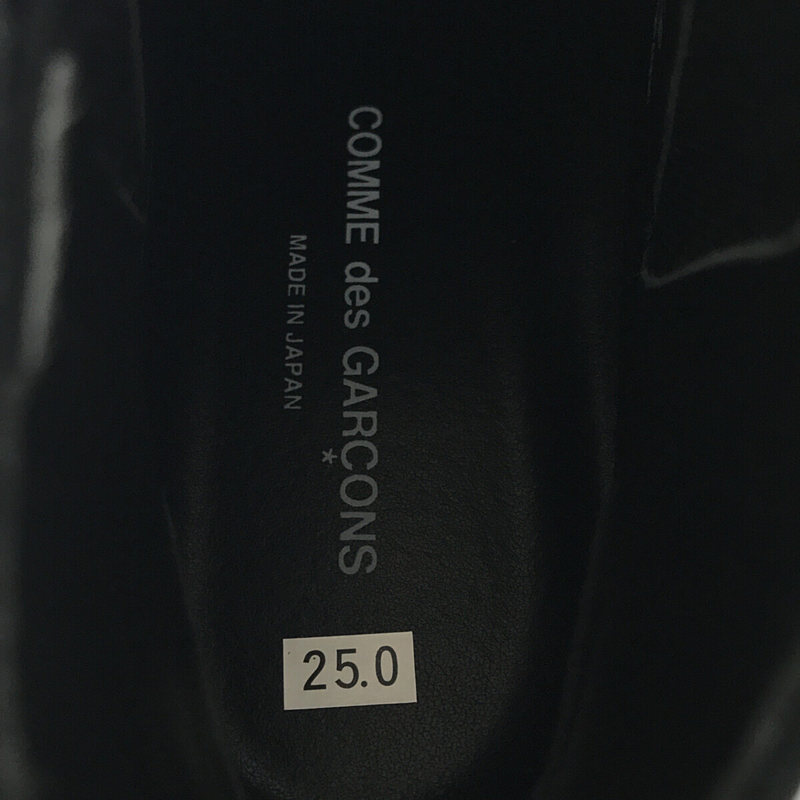 COMME des GARCONS / コムデギャルソン ペイント ロゴ サイドゴア ショート ブーツ ブーティ GA-K122-001-2-1