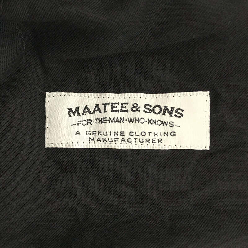 MAATEE&SONS / マーティー&サンズ リネン 6ポケット イージー カーゴ パンツ