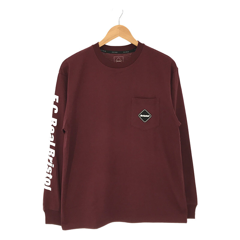 L/S AUTHENTIC TEAM POCKET TEE FCRB-222073 エンブレムワッペン ロングスリーブ ポケットTシャツ カットソー