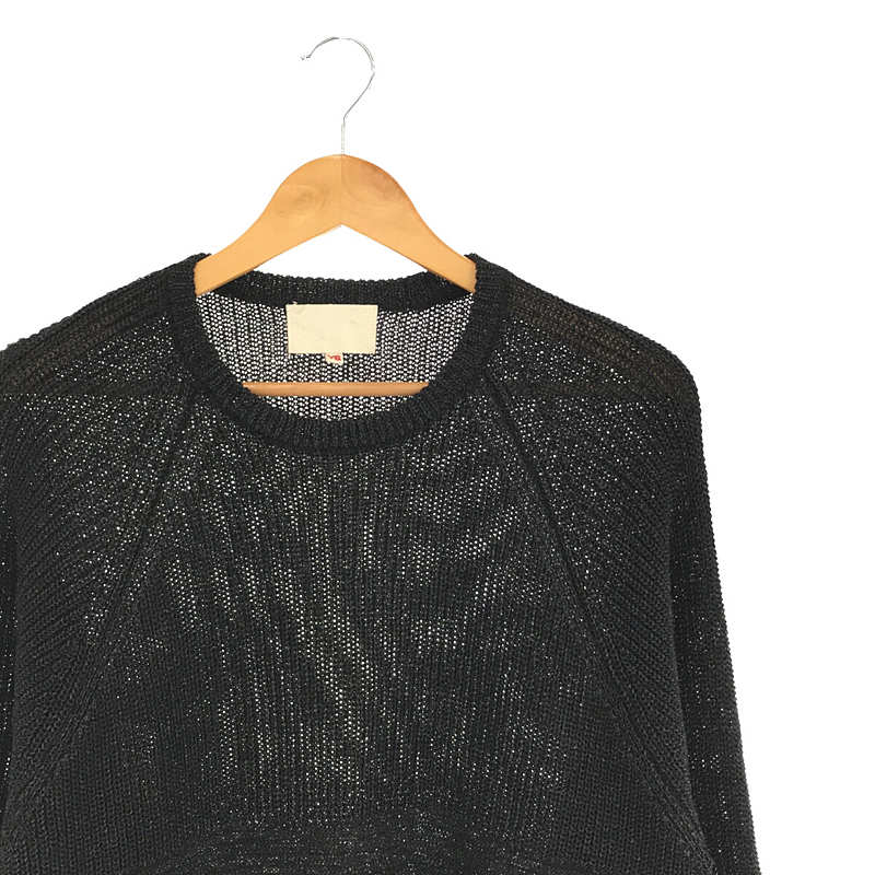 YOKO SAKAMOTO / ヨーコサカモト PAPER KNIT SWEATER シームレスポケット付き ペーパー ニット セーター