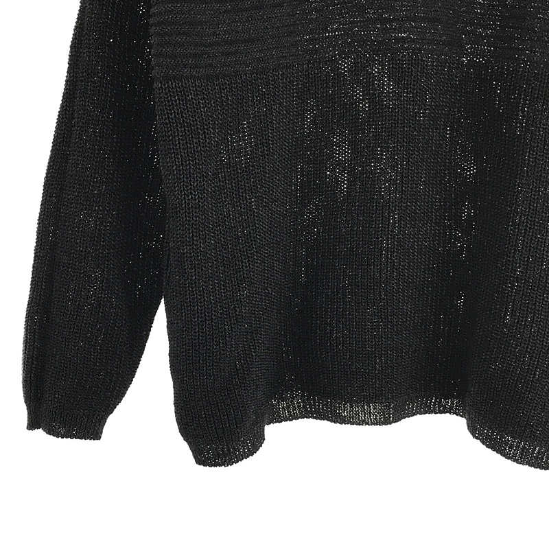 YOKO SAKAMOTO / ヨーコサカモト PAPER KNIT SWEATER シームレスポケット付き ペーパー ニット セーター